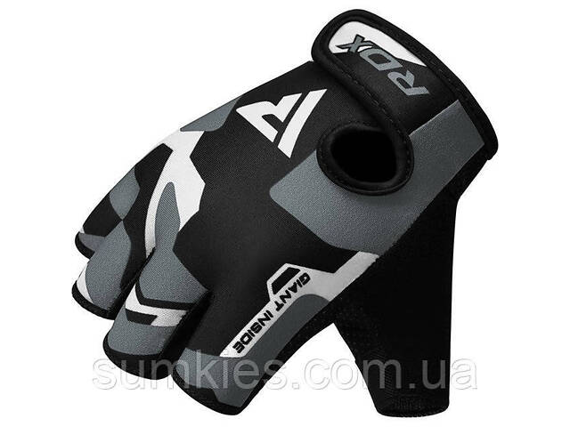 Рукавички для фітнесу RDX F6 Sumblimation Grey S - Фото 4
