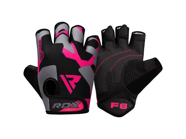 Рукавички для фітнесу RDX F6 Sumblimation PINK M - Фото 1