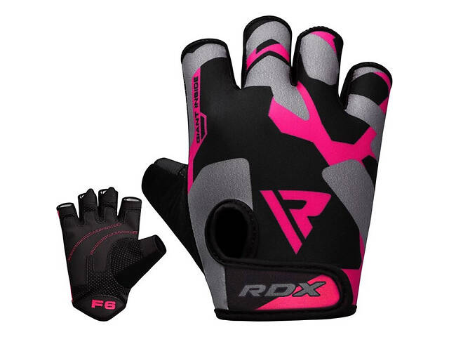 Рукавички для фітнесу RDX F6 Sumblimation PINK M - Фото 5