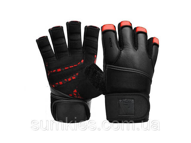 Рукавички для фітнесу RDX L7 Micro Plus Red/Black L - Фото 1