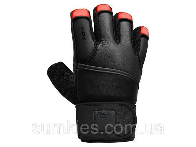 Рукавички для фітнесу RDX L7 Micro Plus Red/Black L - Фото 2