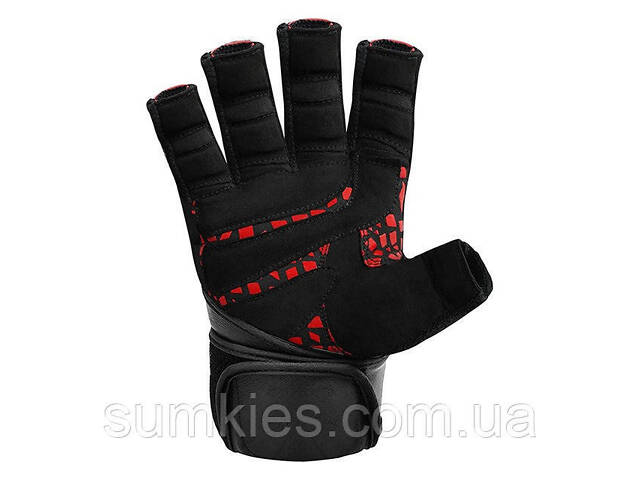 Рукавички для фітнесу RDX L7 Micro Plus Red/Black L - Фото 3