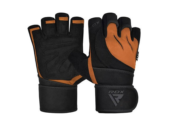 Рукавички для фітнесу RDX MICRO TAN/BLACK PLUS-S - Фото 1