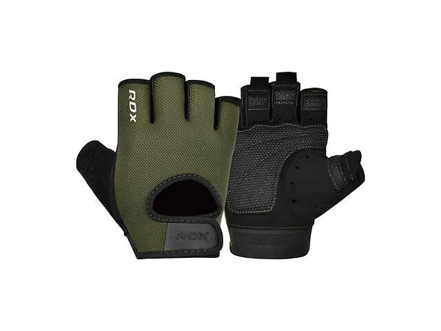 Рукавички для фітнесу RDX T1 Army Green S - Фото 1