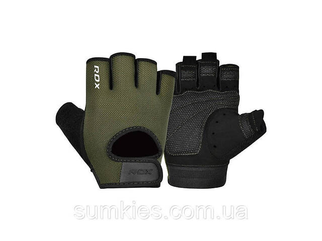 Рукавички для фітнесу RDX T1 Army Green XL - Фото 1
