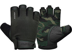 Рукавички для фітнесу RDX T2 Half Army Green PLUS-XL