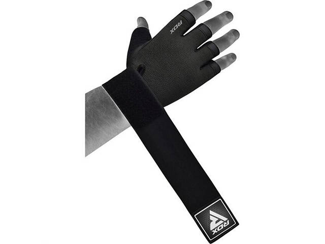 Рукавички для фітнесу RDX T2 Half Black PLUS-M - Фото 4
