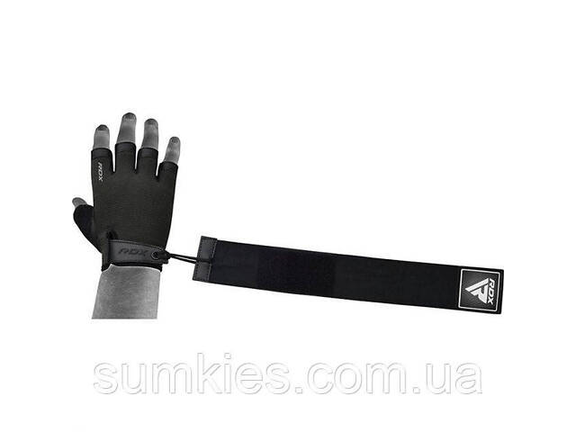 Рукавички для фітнесу RDX T2 Half Black PLUS-M - Фото 3