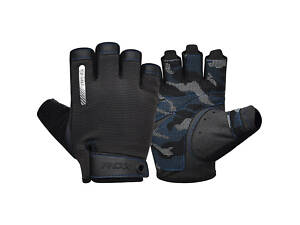 Рукавички для фітнесу RDX T2 Half Blue S