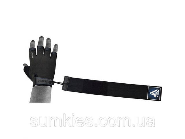 Рукавички для фітнесу RDX T2 Half Blue PLUS-S - Фото 2