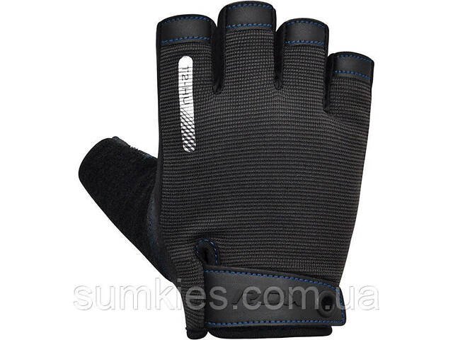 Рукавички для фітнесу RDX T2 Half Blue M - Фото 2