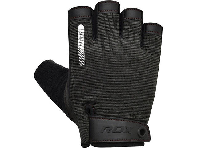 Рукавички для фітнесу RDX T2 Half Brown XL - Фото 3