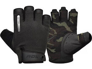 Рукавички для фітнесу RDX T2 Half Brown XL