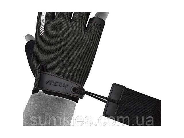 Рукавички для фітнесу RDX T2 Half Brown S - Фото 6
