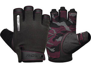 Рукавички для фітнесу RDX T2 Half Pink M