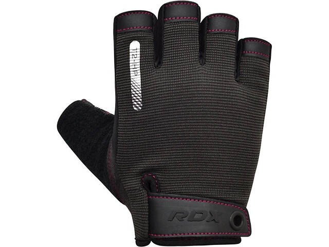 Рукавички для фітнесу RDX T2 Half Pink M - Фото 5