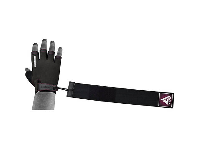 Рукавички для фітнесу RDX T2 Half Pink M - Фото 2