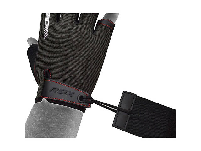 Рукавички для фітнесу RDX T2 Half Red S - Фото 5