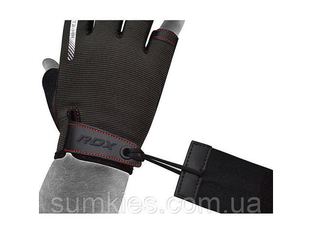Рукавички для фітнесу RDX T2 Half Red XL - Фото 3