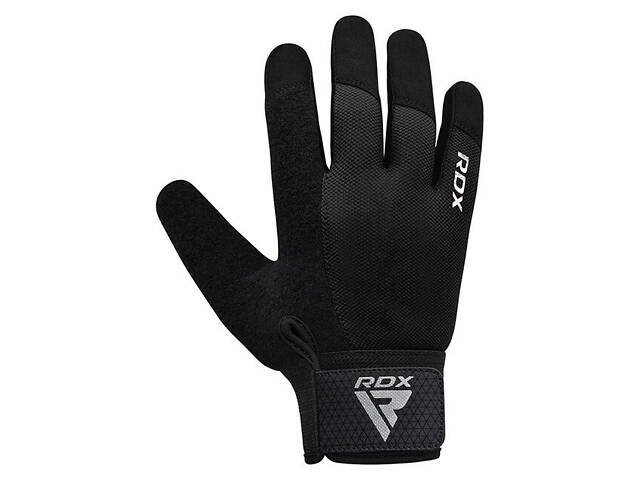 Рукавички для фітнесу RDX W1 Full Finger Plus Black M - Фото 3