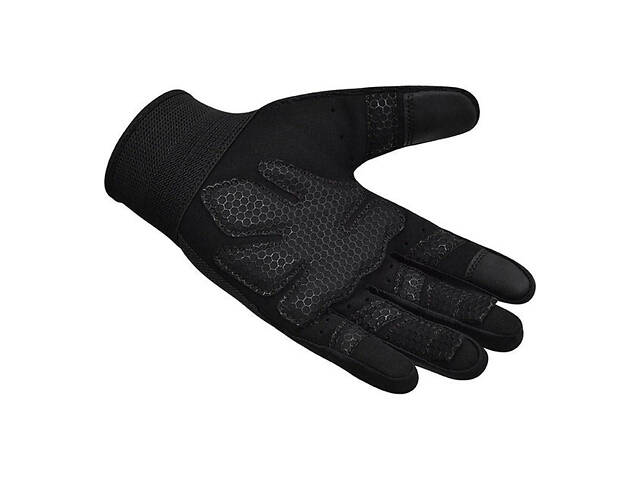 Рукавички для фітнесу RDX W1 Full Finger Plus Black M - Фото 6