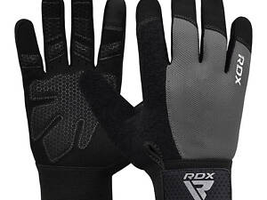 Перчатки для фитнеса RDX W1 Full Finger Plus Grey S