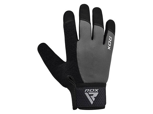 Рукавички для фітнесу RDX W1 Full Finger Plus Grey S - Фото 2