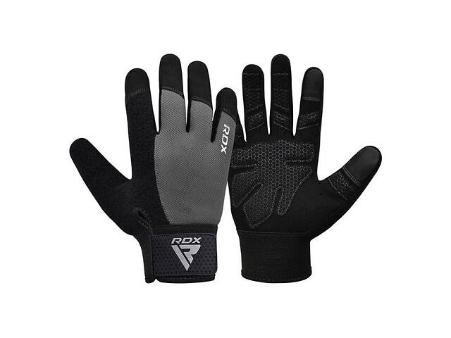 Рукавички для фітнесу RDX W1 Full Finger Plus Grey S - Фото 5