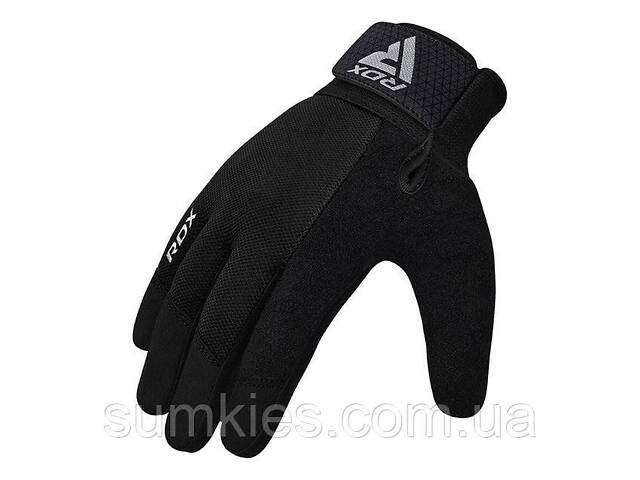 Рукавички для фітнесу RDX W1 Full Finger Plus Black M - Фото 2