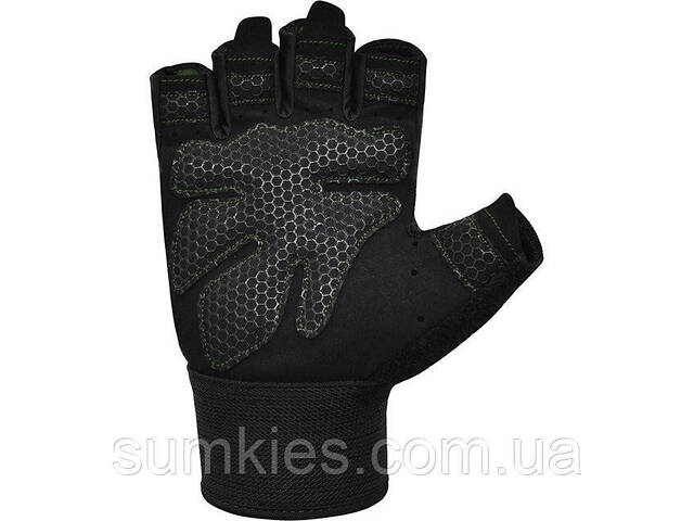 Рукавички для фітнесу RDX W1 Half Army Green M - Фото 3