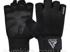Рукавички для фітнесу RDX W1 Half Black Plus XL