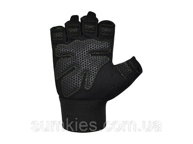 Рукавички для фітнесу RDX W1 Half Black Plus S - Фото 3