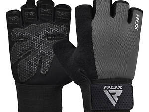 Рукавички для фітнесу RDX W1 Half Gray Plus M