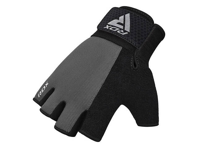 Рукавички для фітнесу RDX W1 Half Gray Plus M - Фото 3