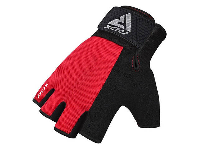 Рукавички для фітнесу RDX W1 HALF RED PLUS-L - Фото 4