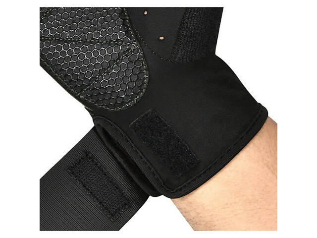 Рукавички для фітнесу RDX W3 ARMY GREEN WITH EVA PADDING-M - Фото 5