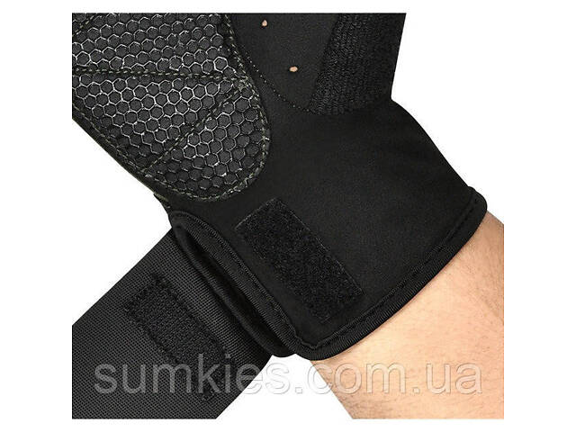 Рукавички для фітнесу RDX W3 ARMY GREEN WITH EVA PADDING-S - Фото 5