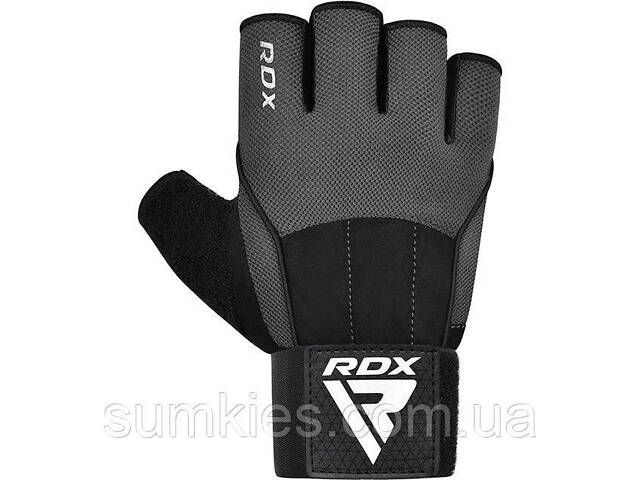 Рукавички для фітнесу RDX W3 GREY WITH EVA PADDING-S - Фото 2