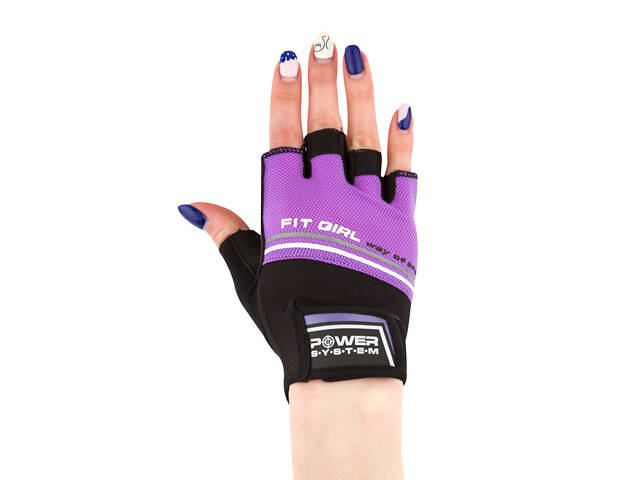Рукавички для фітнесу та важкої атлетики Power System PS-2920 Fit Girl Evo Purple S - Фото 2