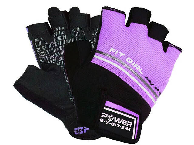 Рукавички для фітнесу та важкої атлетики Power System PS-2920 Fit Girl Evo Purple S - Фото 1