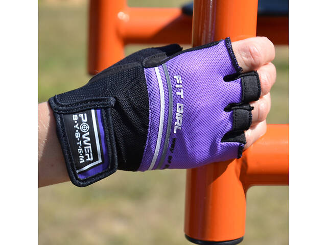 Рукавички для фітнесу та важкої атлетики Power System PS-2920 Fit Girl Evo Purple S - Фото 8