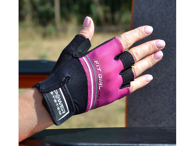 Рукавички для фітнесу та важкої атлетики Power System PS-2920 Fit Girl Evo Pink XS - Фото 5
