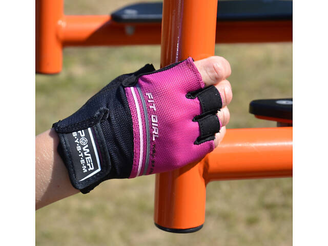 Рукавички для фітнесу та важкої атлетики Power System PS-2920 Fit Girl Evo Pink XS - Фото 8