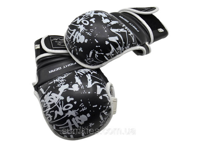 Рукавички для Karate PowerPlay 3092KRT Чорні-Білі M - Фото 9