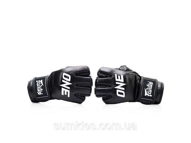 Рукавиці для ММА Fairtex FGV12 ONE Black M - Фото 3