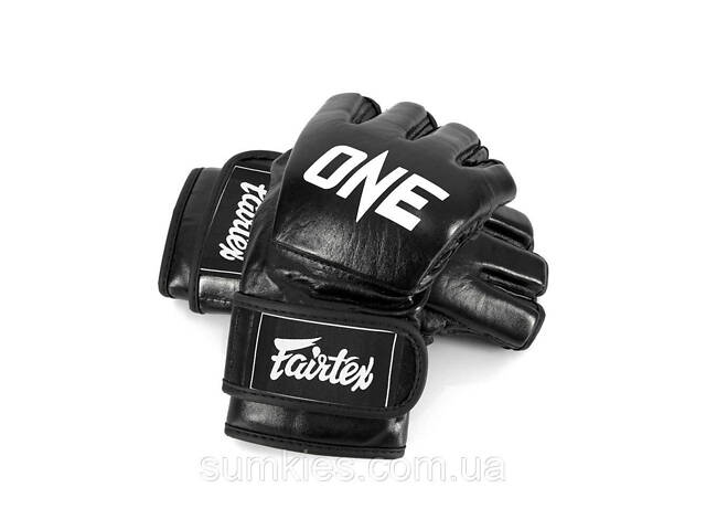 Рукавиці для ММА Fairtex FGV12 ONE Black M - Фото 4