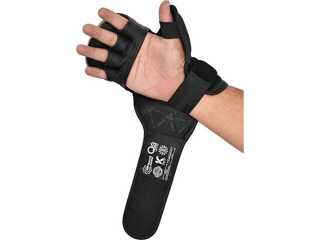 Рукавиці для ММА (Греплінгові рукавички) RDX схвалено IMMAF S Red - Фото 4