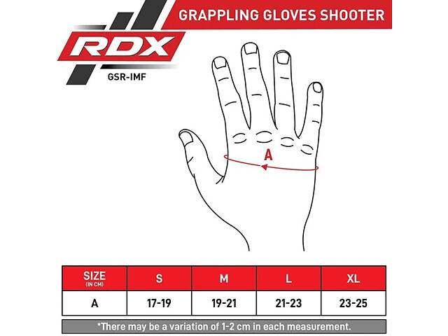 Рукавиці для ММА (Греплінгові рукавички) RDX схвалено IMMAF S Red - Фото 6