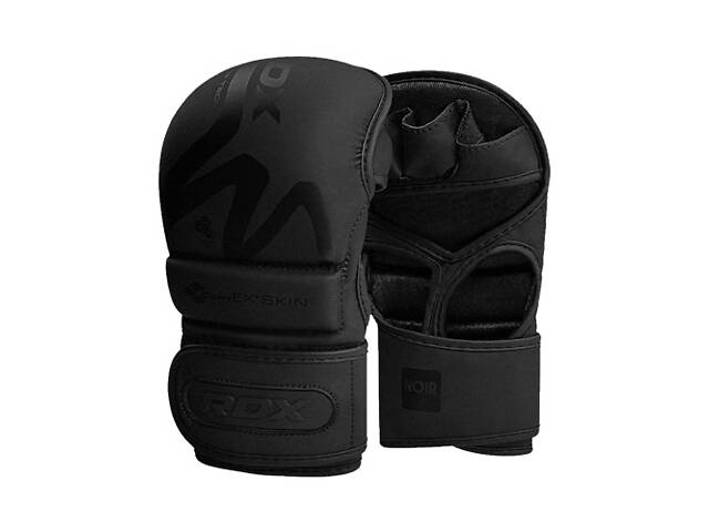 Рукавиці для ММА (Греплінгові рукавички) RDX T15 Noir Inner Matte Black XL - Фото 1