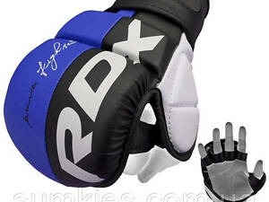 Рукавиці для ММА (Греплінгові рукавички) RDX T6 Plus Rex Blue M